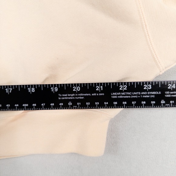 Nike Air Sweatshirt Womens Large Peach Pink Cropped Oversized Zip Back Rally - Picture 5 of 8